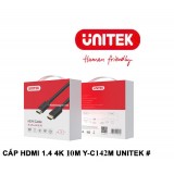CÁP HDMI V1.4 4K &3D HIỆU UNITEK YC142M - DÀI 10M